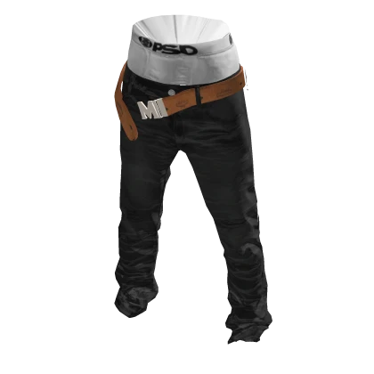 Jeans W/ MCM Belt