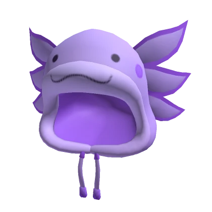 Plush Purple Axolotl Hoodie