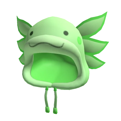 Plush Green Axolotl Hoodie