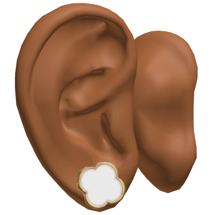 Ears w Gold Clover Earrings