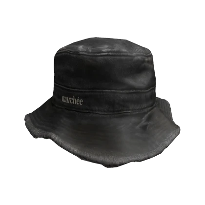 MARCHÉE - Washed Black Bucket Hat