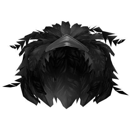 Feather Showgirl Skirt in Black