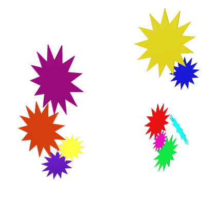 MESMERIZER rainbow decora star effect [Miku/Teto]