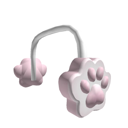 White And Pink Cat Ear Muffs