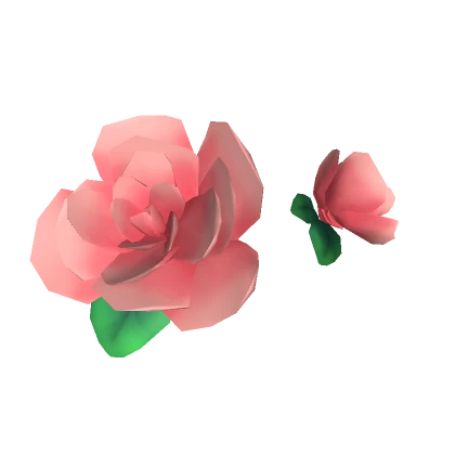 Pretty Flower Hair Attachments (Pink Rose) 