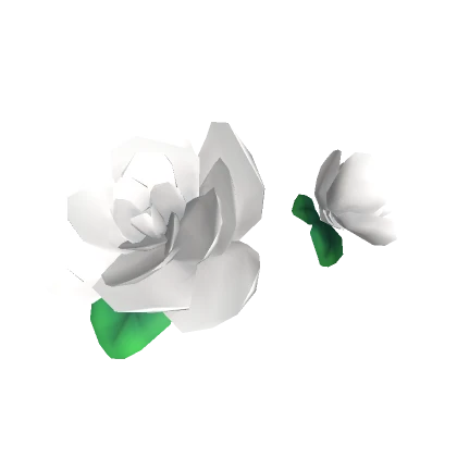 Pretty Flower Hair Attachments (White)