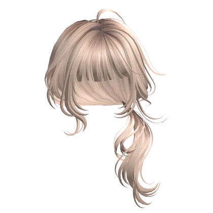 Platinum Blonde Low Ponytail
