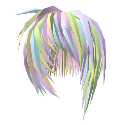 spikey pastel hair
