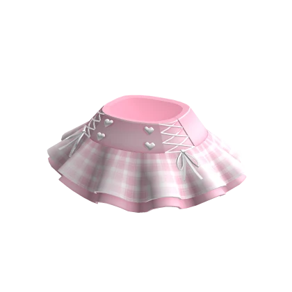  (layered) Kawaii Pink Chibi Doll Skirt