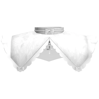 3.0 Gothic lace collar white