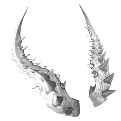 White Ivory Dragon Bone Horns