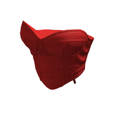 Red Silk Crop Designer Corset 🫐