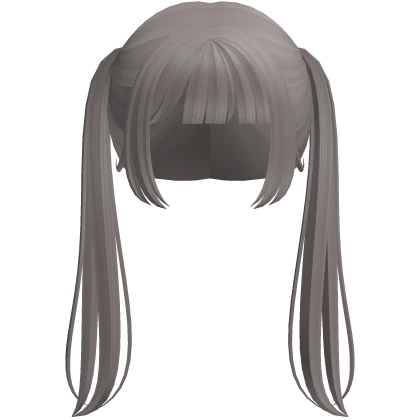 ♡ : pretty long thin brown ash pigtails