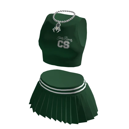 Tennis Tank Top Mini Pleated Skirt Necklace Outfit