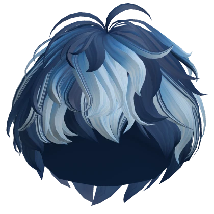 Two-Tone Messy Boy Fluffy Hair (Blue)