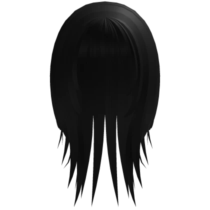 ୨୧ wispy emo cute hair black