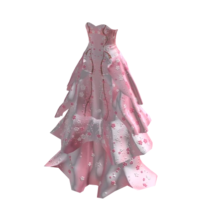 Pink Cherry Blossom Dress