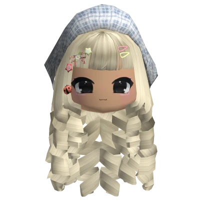 ♡ Long Cutesy Igari Hair w/Chibi Face (Yellow)