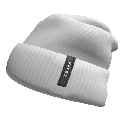 Y2K White Knitted Winter Beanie