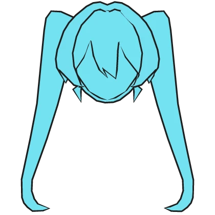 Mesmerizer Miku Hair (Cel-Shaded)