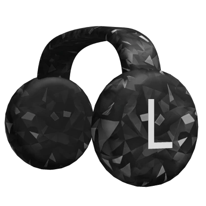 Black Sparkle Time Headphones