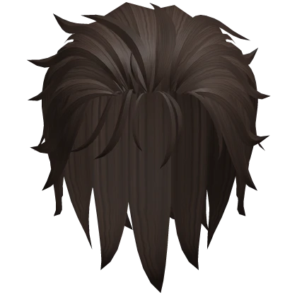 Slicked Back Anime Boy Hair (Brown)