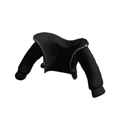 Black Pom Pom Hoodie