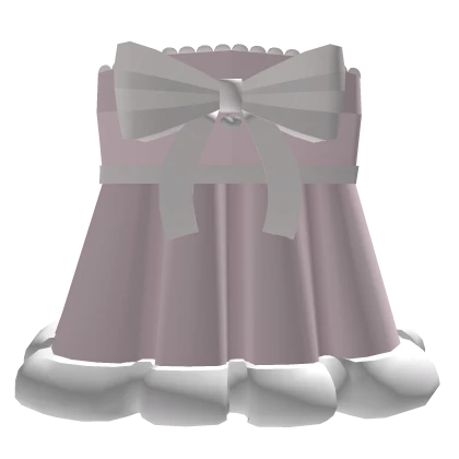 ♡ : pink winter doll dress with bow heart charm