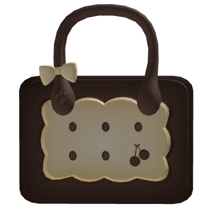 brown igari mori kei harajuku cookie bag purse ✧