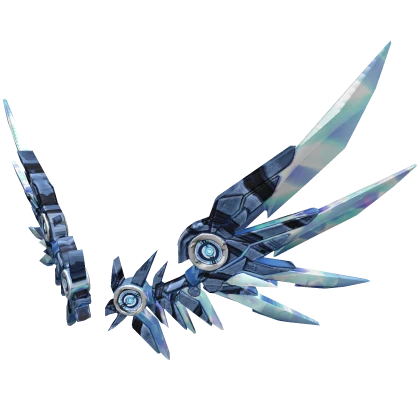 Blue Energy Mecha Wings