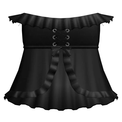 gothic layered off shoulder lace dress - black 3.0