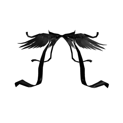 Black Angel Neck Ribbons