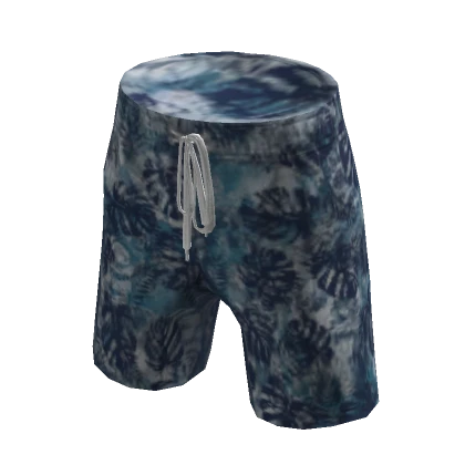 Floral Swim Trunks - Blue