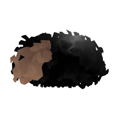 Blonde Half Medium Curly Afro