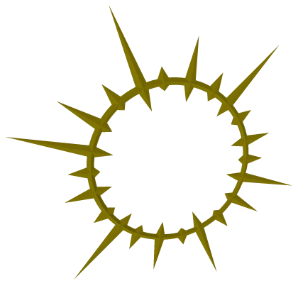 Spiked Golden Halo