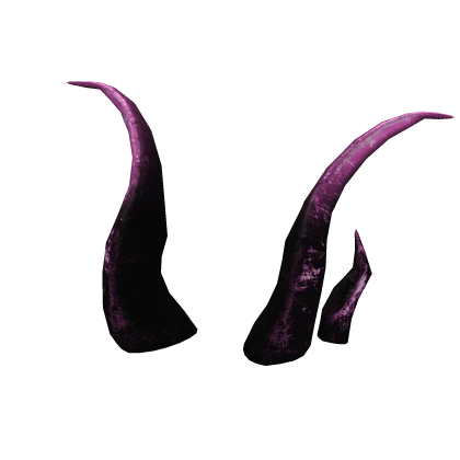 [PBR] Black Pink Rusted Iron Horns