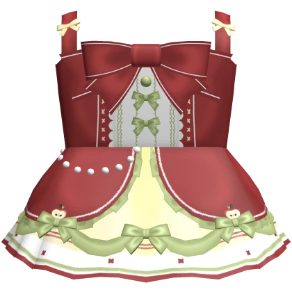 Cute Big Red Igari Apple Dress