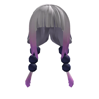 Silver Twintails Hair