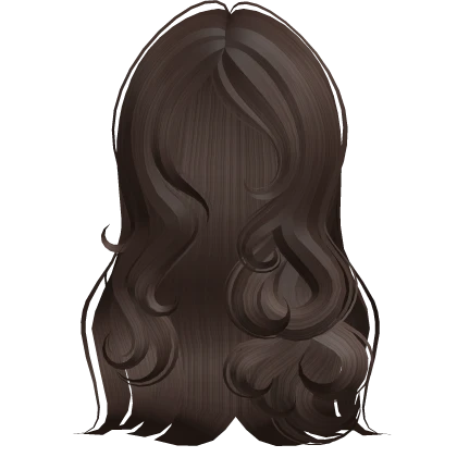 long sleepy girly emo hairstyle in brown 