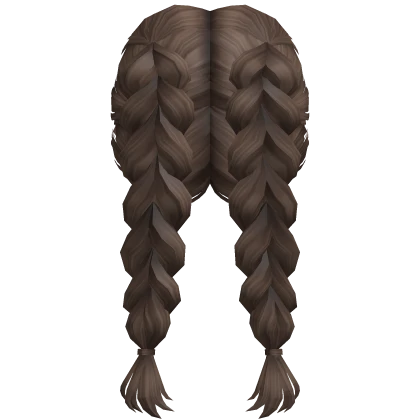 Soft Double Heart Braids (Brown)