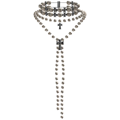 Designer Pearl Necklace Silver