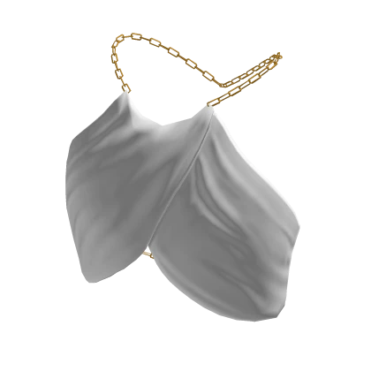 Crop Top With Chain White