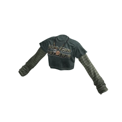 Y2K Fusion Crop Green