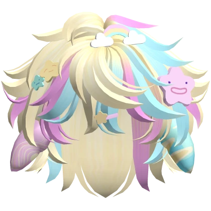 Wavy Messy Anime Decora Blonde Boy Hair