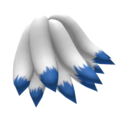 Plush Blue Kitsune Tails