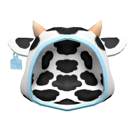 Cute Blue Cow Hood