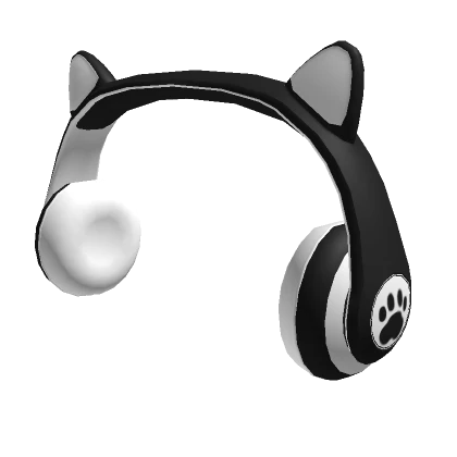 Black Gaming Neko Headphones