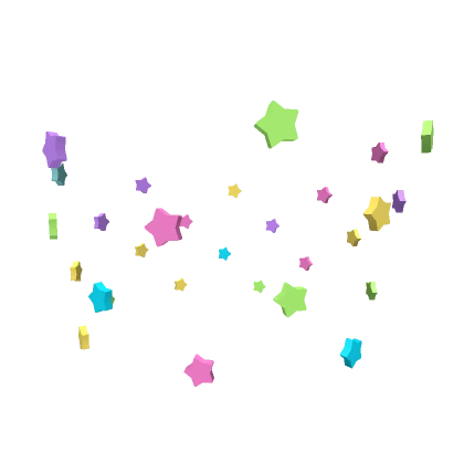 Neon Star Confetti