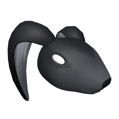 Black Bunny Half Mask