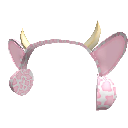 Strawberry Cow Earmuffs